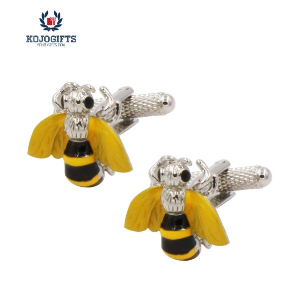 Bumble Bee Cuff Links-KMC014